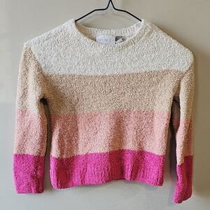 Place Girls Size 5 Colorblock Fuzzy Sweater